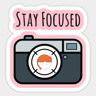 Stay Focused Girl Concentration Span Management Sticker